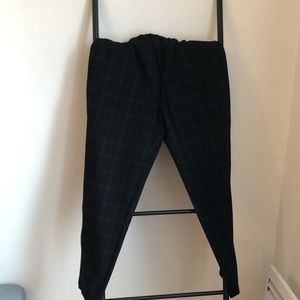 The Group by Babaton wool flannel windowpane drawstring work pants